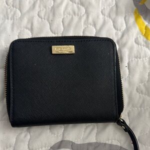 Kate Spade Black Zip-Around Wallet